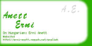 anett erni business card